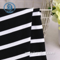 Striped jersey knit rayon spandex fabric